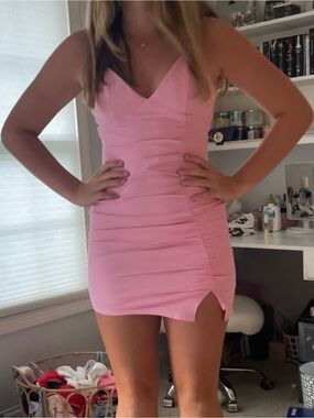 open lace back dress Powell Mini Dress | Pink | Womens